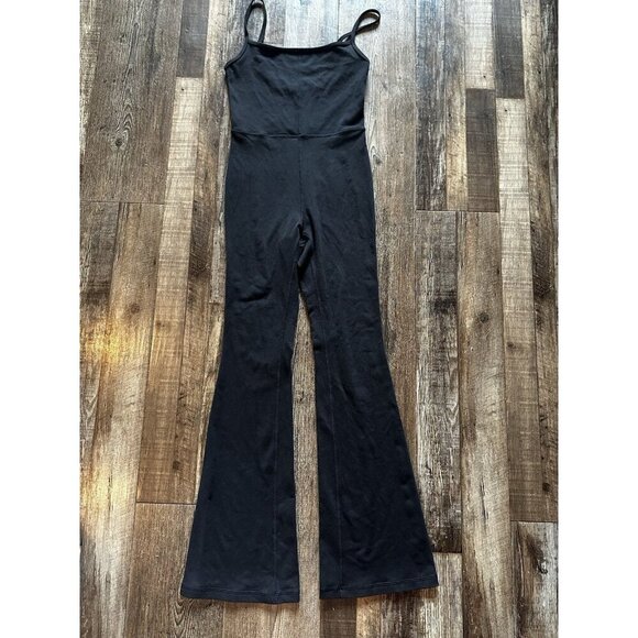 Wilfred Free Aritzia Divinity Kick Flare Jumpsuit in Black Size XS - Picture 3 of 9
